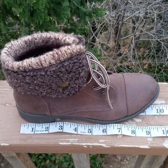 whitemt brown booties sz 7 - Picture 12 of 14